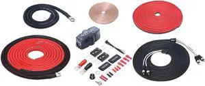 PCK4 True 4 Gauge 99.99% Oxygen Free Copper Complete Amplifier Wiring Kits