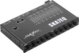 SKA7EQ 7 Band 1/2 DIN Pre-Amp Car Audio Graphic Equalizer with Aux Input and High Voltage RCA Outputs