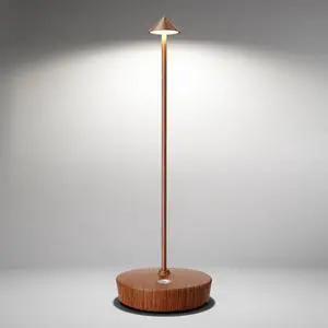 Cordless Table Lamps Rechargeable, 6000mAh Battery Operated LED Desk Lamp Outdoor Waterproof Portable Touch Dimmable Table Night Light for Patio Restaurant Dining Home Set of 2 Bronze