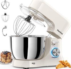 Stand Mixer, 3-In-1 10-Speed 660W 6QT Tilt-Head Food Mixer, Electric Mixer with Bowl, Dough Hook, Whisk and Beater, Kitchen Mixer for Baking, Cake and Most Home Cooks, Black
