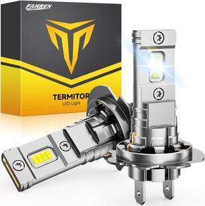 Newest Upgraded 9005/HB3 9006/HB4 Bulbs Combo, 50000LM 800% Ultra-Bright Real 1:1 Mini Size 9005 9006 Fog Light Bulbs, 6500K Cool White, Quick Install No Adapter Needed, Pack of 4