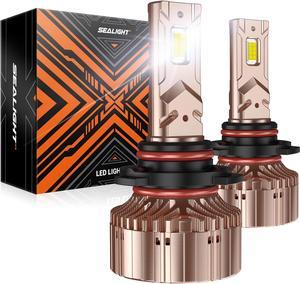 9005/HB3 9006/HB4 Bulbs Combo, 2024 Newest X6S 900% Super Bright 9005 9006 Fog Light Bulb, IP68 Waterproof, 6000K Cool White Plug and Play, Pack of 4