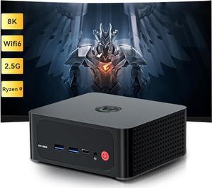 S6 Pro  Zen3+ Ryzen 9 Mini PC, 6900HX(8C16T, Up to 4.9 GHz) Mini Desktop, Micro PC, 16GB DDR5 4800Mhz| 500GB PCIE4.0 NVME SSD, 4K Triple Displays, WiFi 6+BT5.2, DP 144Hz+HDMI, USB4.0/3.2