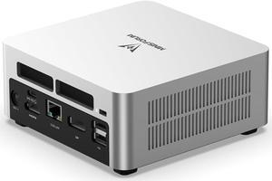 UN1265 Mini PC 12th Gen Core i7-12650H(10C/16T) Mini Computer 32G RAM+1TB SSD, Expandable HDD Slot, HDMI/DP/USB-C 4K@60Hz Outputs, WiFi 6E/BT5.2/2.5G LAN, 4xUSB Port Desktop Computer