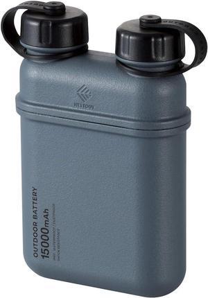 NESTOUT Rugged Power Bank, 15000mAh Outdoor Charger, 32W USB-C Fast Charging PD, Waterproof IP67, Durable Shockproof, Battery Pack for iPhone Tablet Hiking Travel Camping (Gray Blue, 15000mAh)