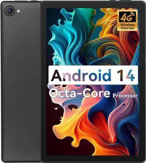 Android 14 Tablet Octa-Core Android Tablet 8GB RAM+64GB ROM (Expand to 1TB) 10 inch Tablet with Bluetooth5.3 WiFi 6 Fast Charging 5MP+8MP Dual Camera 4G Dongle Wireless Internet (White)