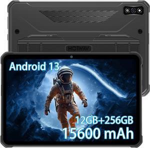 R7 Rugged Tablet Android 13 15600mAh 10.1 Inch HD+ 12GB+256GB/(2TB TF) Waterproof Tablet PC 16MP+16MP Camera Octa-Core IP68&;IP69K/Dual SIM 4G/5G WiFi/Face ID/GPS/OTG/Widevine L1 (Gray)