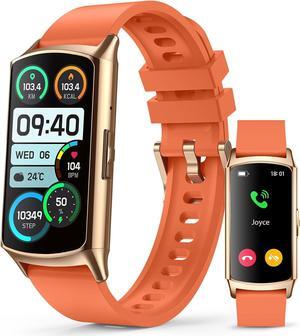 Smart Watch Fitness Tracker (Answer/Make Calls) 1.58" AMOLED Display 24/7 Heart Rate Blood Oxygen Blood Pressure Sleep Monitor 114+ Sports Modes Waterproof Smartwatch for Android iPhone Women Men