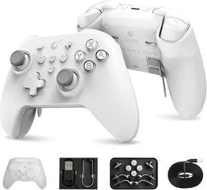 KK3 MAX Controller (No Drift) for Switch/PC/Android/MacOS/IOS with 4 Back Buttons, Hall Joysticks and Triggers, Maglev/Rotor/HD Vibration,1000Hz Polling Rate, RGB lights