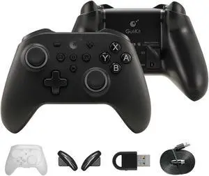 KK3 Pro Wireless Controller for Switch/Switch OLED, Bluetooth Controller for PC/Steam Deck, Hall Joysticks/Trigger, 1000Hz Polling Rate, Maglev/Rotor/HD Vibration, Hyperlink Adapter (GB)
