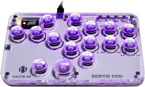 Arcade Stick G16, All-Button Arcade Controller for Switch/PC/PS4/PS3 /Steam Deck, Arcade Fight Stick Game Keyboard with Turbo & Custom RGB, Supports Hot-Swap & SOCD