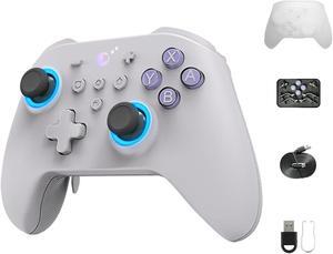 KK3 Max, Kingkong 3 Max Controller for Switch, 4 Back Buttons, Hall Joysticks & Triggers, Maglev/Rotor/HD Vibration,1000Hz Polling Rate,RGB lights,for Switch/Android/iOS/macOS/Steam Deck