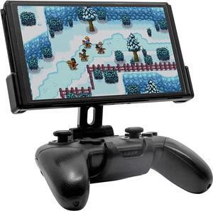 S2 Bundle Gaming Console Monitor and Controller Mount with Carrying Case Compatible with Nintendo Switch OLED and Pro Controller