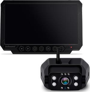 RV Backup Camera Wireless Easy Setup: for Furrion Pre-Wired Mount Integrated Kit 7'''' Touch Key Monitor Recording HD 1080P Aluminum Durable Trailer Camper Rear View Camera 4 Channels DoHonest S21