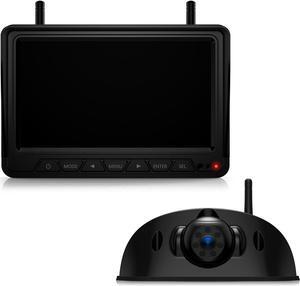 HD 7-inch Wireless RV Backup Camera System, 1080P 7'' IPS Monitor & 1 Rear View Camera, IR Night Vision Recording IP69 Waterproof Compatible with Furrion Pre-Wired RV Truck Trailer - DW7Y5