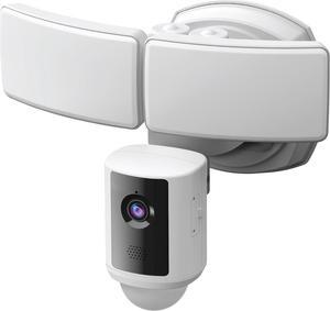 Electric SEC3000/CAM/WIFI Outdoor LED Smart Security Camera with Motion Sensor, 2-Way Audio, 39-Watt Floodlight, Works with Alexa and Google Asst, Alarm, Hardwired, 128 GB Micro SD Card Storage