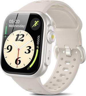 Smart Watch GPS Alexa Built-in 1.85" Smartwatch for Men Women (Answer/Make Call), 24/7 Heart Rate Sleep Spo2 Monitor, Pedometer, 3 ATM Waterproof Sport Watch for Android iOS