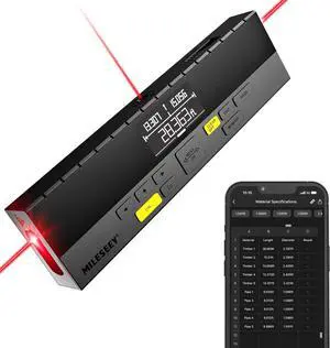 Laser Measurement Tool,MiLESEEY 390Ft Dual Laser Measure with Middle Laser Mark Beam, Multifunctional Laser Tape Measure with Digital Angle Rechargeable M/in/Ft Unit Switching(APP Version)