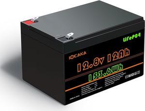12V 20Ah Battery, 4000+ Cycles Rechargeable Lithium Battery, Built-in BMS, Perfect for Ride on Toys, Scooters, Fish Finders, Small UPS