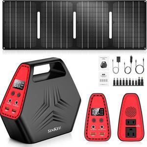 146Wh Portable Power Station, Power Bank with AC outlet, 100W Portable Laptop Battery Bank for Outdoor Camping Home Office Hurricane Emergency