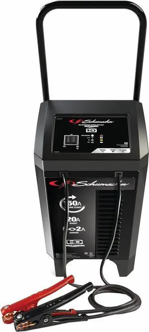 Electric SC1364 Fully Automatic Battery Wheeled Charger and Jump Starter for Cars, SUVs, Trucks, and Other Large Vehicle Batteries, 150 Cranking Amps, 20-Amp Boost, 12 Volts