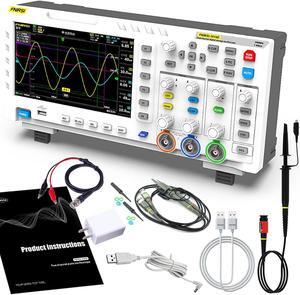 2 Channel Oscilloscope ADS1014D, 2in1 Oscilloscope and Signal Generator, 100MHz, Built-in 1GB Storage Space, ANA-Log Bandwidth, 1GSA/S Sampling Rate ligent Anti-burn