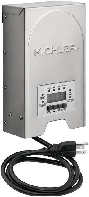 200-Watt 12V/15V Multi-Tap Low Voltage Landscape Lighting Transformer with Digital Timer - Programmable, Weatherproof, ETL Listed - Stainless Steel Box