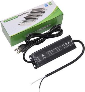 24V 300W LED Driver Transformer, IP67 Waterproof Constant Voltage Power Supply for Low Voltage LED Lighting