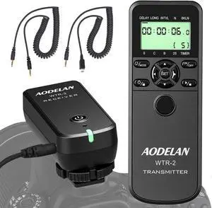 Wireless Shutter Camera Remote Control Timer Intervalometer with for  a7 III, a7 II, a7, a7R III, a9, a6000, a6300, a5100