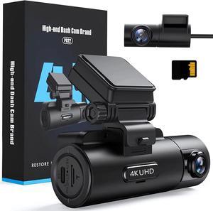Dash Cam 4K Front and Rear 2K, Full HD Dash Camera for Cars, Free 32GB SD Card, 2.2 IPS Screen, Night Vision, 170°Wide Angle, Loop Recording, 24H Parking Mode