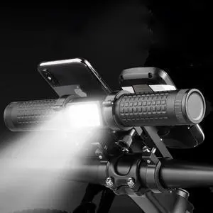 2400lumens Bicycle Light,Bike Handlebar Extender, Bike Headlights, Comes with a &Bike Phone Mount,Cycling Computer Mount and a Built-in 10000mAh USB Rechargeable Power Bank