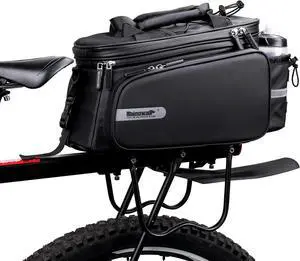 Bike Trunk Bag Bike Rack Bag Bike Pannier Bag Rear Seat Bag Handbag for Bicycle Cargo Rack Saddle Bag Bicycle Commuter Bag Shoulder Bag Luggage Bag
