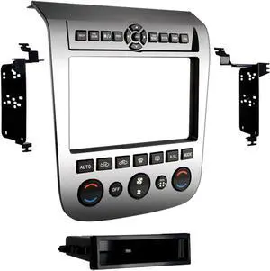 99-7612A Single/Double DIN Installation Dash Kit with Aluminum Finish for 2003-2007 Nissan Murano,Silver
