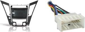 HY1625B Dash Kit for 2011-2013 Hyundai Sonata + Metra Electronics Radio Wiring Harness for 04-Up Kia/06-Up Hyundai