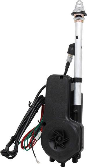 Universal 12V Car Power Radio Antenna Fully Automatic Retractable Power Antenna Assembly Design for Am Fm Radio Antenna Mast Replacement Kit