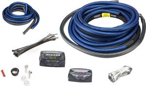 46PKD1, 1/0AWG Dual Amplifier Power Kit, 2 Channels, Includes Power, Ground, Distribution Block, Remote Wire and Fuse Block