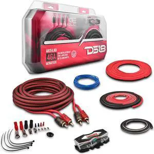 AKIT4.RD 4-GA Amplifier Installation Kit Up to 1680 Watts RMS, Mini-ANL Fuse Holder, Speaker & RCA Cables, CCA Amplifier Wiring Kit, Ultra Flex Wire, Amp Wire Kit, Amp Wiring Kit 4 Gauge - Red