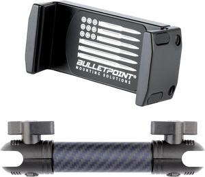 Dash Mount Cell Phone Holder with 7cm Carbon Fiber + Kevlar Mounting Arm Compatible with iPhone and Android Smartphones - Fits 20mm (0.787 inches) Attachment Ball