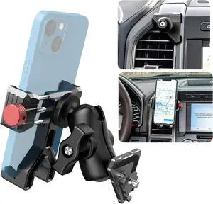 Phone Mount Compatible with Ford F-150 2015-2020, Expedition 2018-2021, Super Duty 2017-2021, 360 Rotation Aluminum F150 Vent Cell Phone Holder for All Phone iPhone Android Smartphone