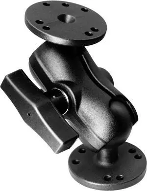 Double Ball Mount with Two AMPS Round Plates, Tablet, Fish Finder Mount, Double Socket Arm with 1.5 inches / 38mm / C Size Ball, Compatible with RAM, Arkon, iBolt and More