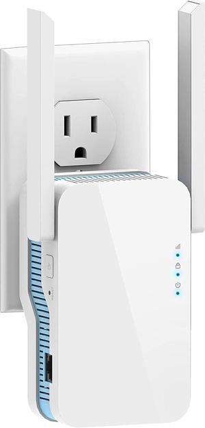 WiFi-6 Extender 1.8Gb/s Signal Booster | Dual Band 5GHz & 2.4GHz, New Gen up to 4X Faster, Longest Range Than Ever Super Antennas, Signal Amplifier w/Ethernet Port, Alexa Compatible