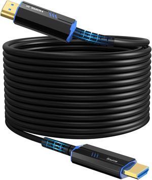 8K Long HDMI Fiber Optic Cable 165Feet/50m, HDMI 2.1 Cable 165FT, 8K@60hz, 4K@120hz, 48Gbps Ultra High Speed, Support HDR,eARC, Compatible for PC, HDTV, playstation4, PS5, Xbox Series X, RTX4090/4080