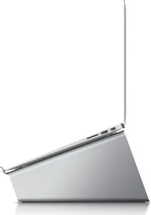L4 Stand - [Desk Organization][Prevents Bad Posture][Natural Heat Sink] - for Laptop Computers (Silver)