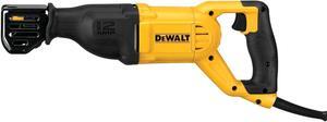 Reciprocating Saw, 12 Amp, 2,900 RPM, 4-Position Blade Clamp, Variable Speed Trigger, Corded (DWE305)