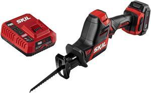 PWR CORE 12 Brushless 12V Compact Reciprocating Saw Kit, Includes 2.0Ah Lithium Battery and PWR JUMP Charger - RS582802