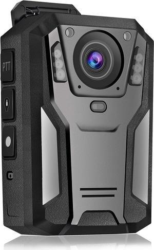 1440P QHD Police Body Camera Built-in 64GB Record Video Audio Picture 2.0 LCD Infrared Night Vision,3300 mAh Battery Waterproof Shockproof Lightweight Data-encrypt for Law Enforcement Record
