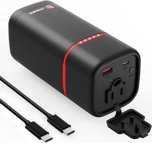Portable Power Bank with AC Outlet, 74Wh/20000mAh, 80W (Peak 100W) Laptop Charger, Super Travel Battery Pack for Outdoor Camping, Home, and Office
