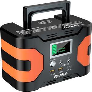 Portable Power Station 200W Peak Solar Generator 166Wh Camping CPAP Battery Backup Power Battery Pack With 2 110V AC Outlets 2 DC Ports 3 USB Ports For Home CPAP Camping Blackout