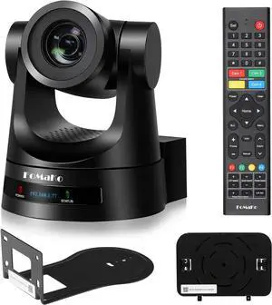 PTZ Camera HDMI AI Auto Tracking 20x Optical Zoom, True to Life Colors, PoE HDMI PTZ Camera for Church Services Worship Education vMix OBS (FMK20SDI Pro Black)