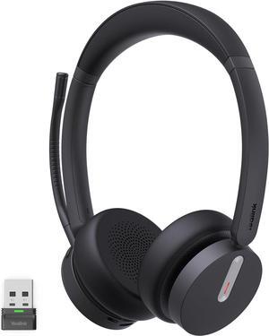 BH70 UC Wireless Headset with Mic, Bluetooth Headsets for Work, Long Battery Life of 35h Talking, 147g Lightweight for All-Day Wearing, with 3 Noise Cancelling Microphone for Clear Calls